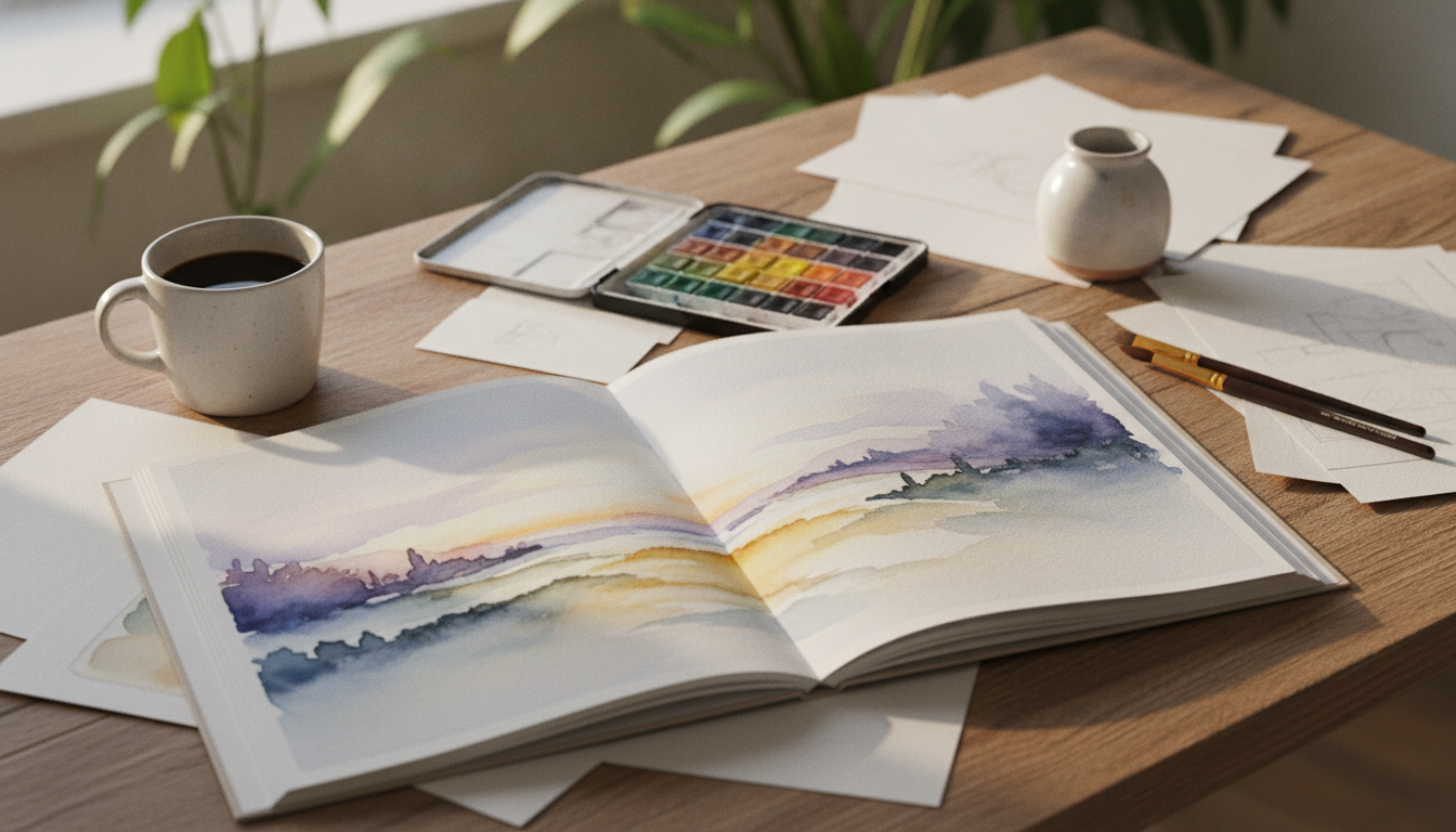 Beginner Watercolor Paint-Alongs for Calm, Easy Practice